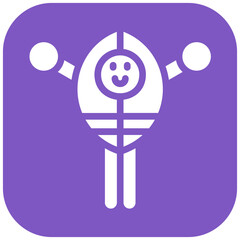 Mascot vector icon illustration of Rugby iconset.