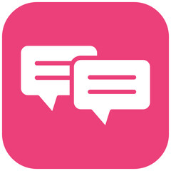 Dialogue vector icon illustration of Leadership iconset.