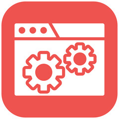 Automated Testing vector icon illustration of Quality Assurance iconset.