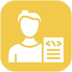 Developer Male vector icon illustration of No Code iconset.