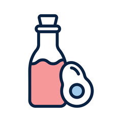 Premium icon of avocado oil bottle for skin and hair nourishment