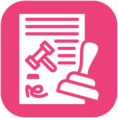 Regulation vector icon illustration of Law & Legislation iconset.