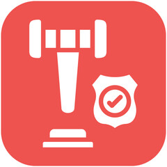 Legal Action vector icon illustration of Law & Legislation iconset.