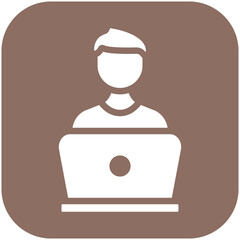 Clerk Male vector icon illustration of Law & Legislation iconset.