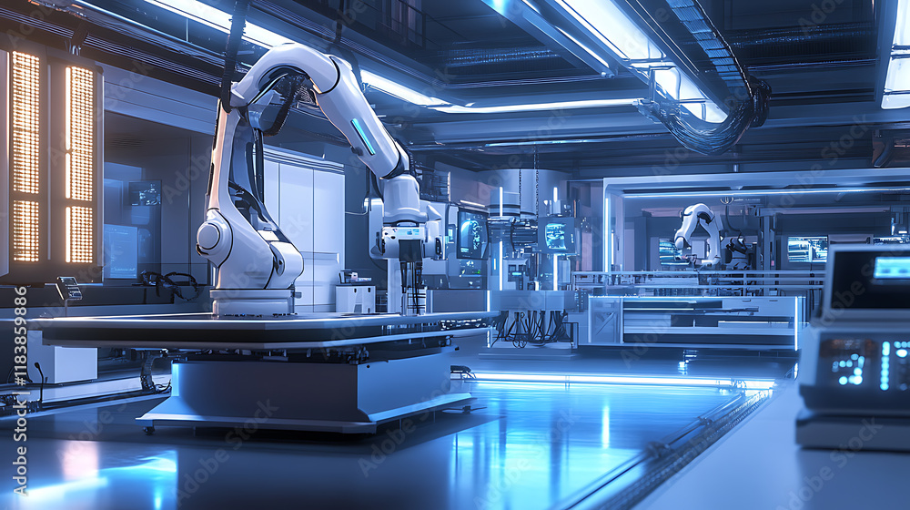 Aufkleber high tech manufacturing facility with cutting automation technology, new generation technology in ac