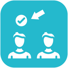 Selection vector icon illustration of Business Training iconset.