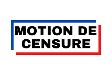Symbole motion de censure en France