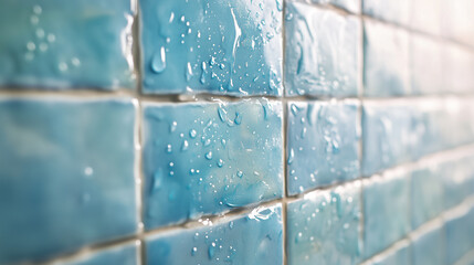 Carreaux bleu pour salle de bain et piscine 