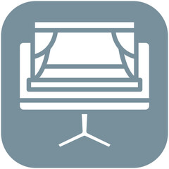 Virtual Event vector icon illustration of Award Events iconset.