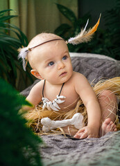 little girl with a flower