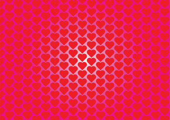 Seamless pattern with hearts