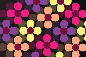 floral background vector art fullcolor