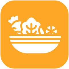 Salad vector icon illustration of Catering iconset.