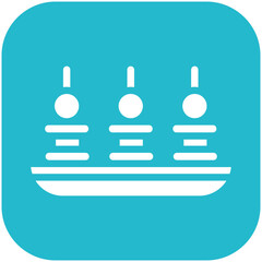 Appetizer vector icon illustration of Catering iconset.