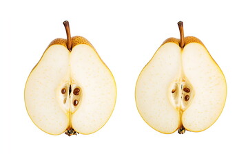 A cheerful pattern featuring bright yellow pears leaves, AI generated.