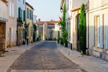 Explore Saint-Martin-de-Re, San de Re, France. This charming village features cobblestone streets, traditional houses, and showcases the island s rich culture and history.