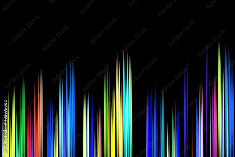 Poster computer generated fractal pattern and shape