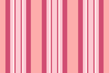Obraz premium Crease seamless vector texture, relax stripe background pattern. Contemporary textile fabric vertical lines in red and light colors.