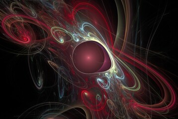Computer generated fractal pattern and shape