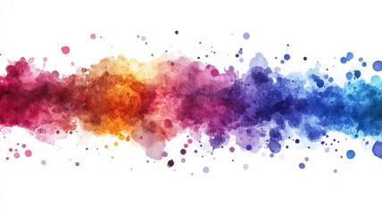 Vibrant ink splash art creative studio digital artwork colorful environment abstract perspective