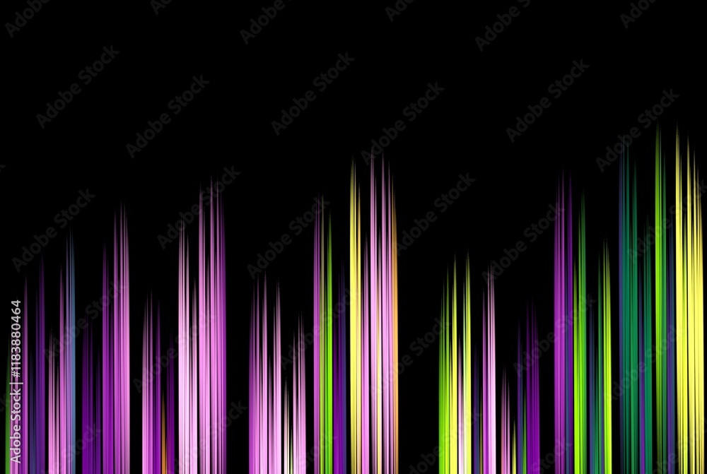 Poster computer generated fractal pattern and shape