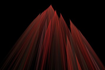 Computer generated fractal pattern and shape
