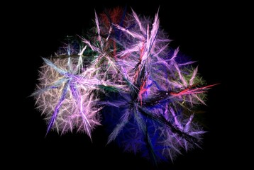 Computer generated fractal pattern and shape