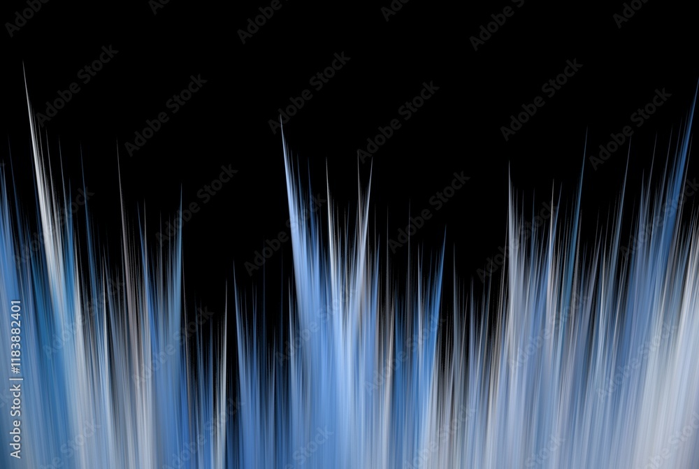 Poster computer generated fractal pattern and shape