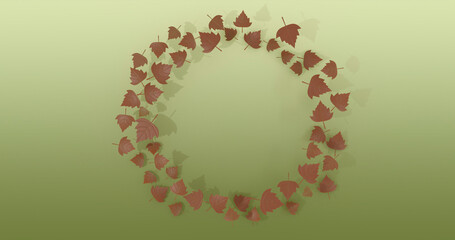Leaves 3D Cartoon Render Background