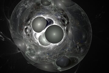 Computer generated fractal pattern and shape