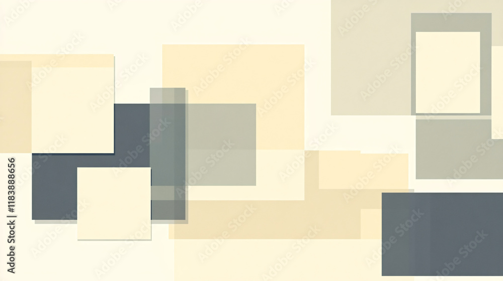 Fototapete a 2d flat design with a pastel backdrop and simple rectangles, ideal for use as a wallpaper backgrou