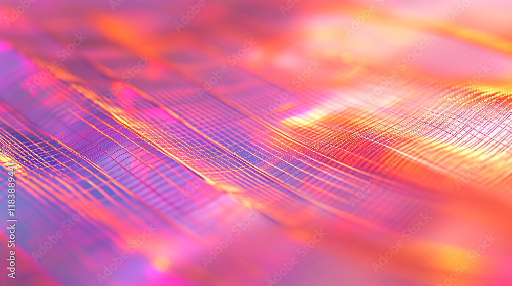 Poster A captivating 3D render of an abstract geometric pattern, featuring intricate shapes, sharp angles, and dynamic lighting effects for a visually striking, modern design.

