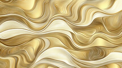 Obraz premium Gold abstract line arts background vector. Luxury wall paper design for prints, wall arts and home decoration, cover and packaging design.
