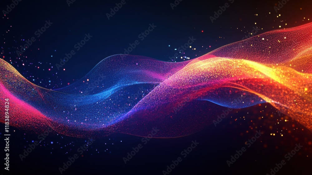 Poster background image with media screen. diagrams and graphs
