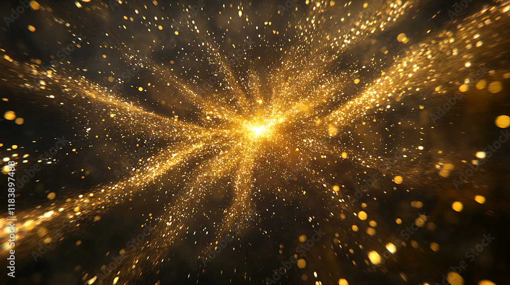 Aufkleber the dynamic sparkle of a firework in the night sky, capturing the essence of a festive moment with a