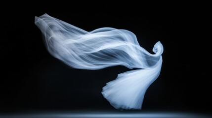 Fototapeta premium Abstract flowing fabric in motion