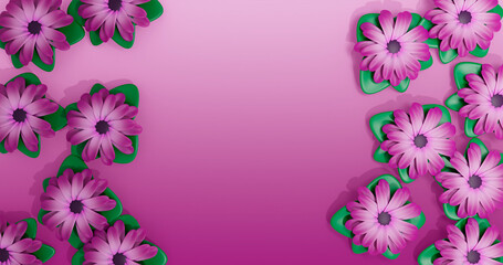 Lilac 3D Cartoon Render Background