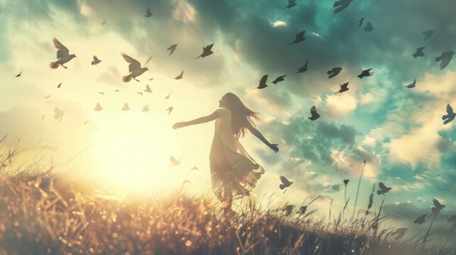 A visual representation of freedom in nature, symbolizing limitless possibilities