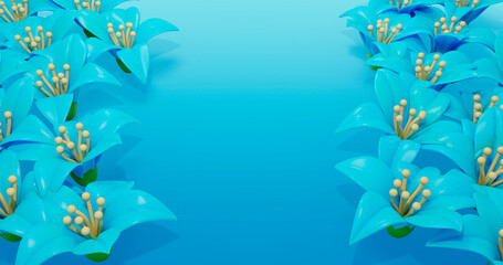 Lily 3D Cartoon Render Background