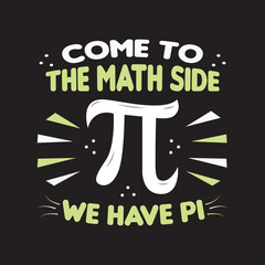 Pi Day typography t-shirt design, vector art, icon, sublimation, illustration, Math, Science, Education