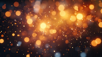 Abstract of lighting digital lens flare in dark background