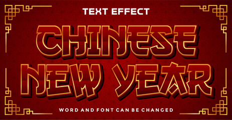 Chinese new year editable text effect