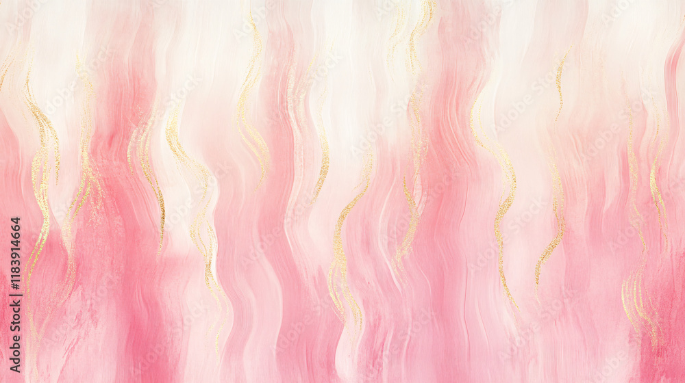 Aufkleber a soft blush pink background with delicate strokes, perfect for a gentle and elegant presentation.