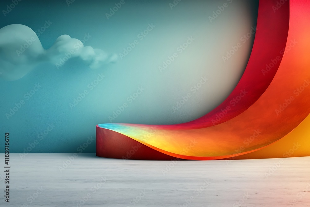 Poster visually striking holographic foil material with a mesmerizing iridescent sheen captivating 3d like 