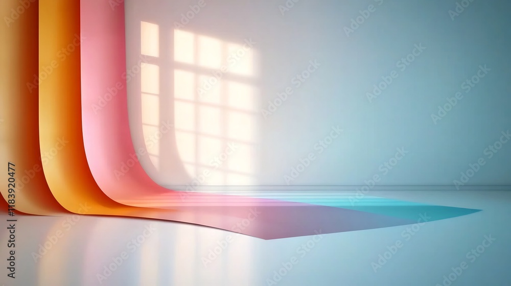 Poster mesmerizing holographic foil backdrop featuring dynamic iridescent hues futuristic and ethereal shim