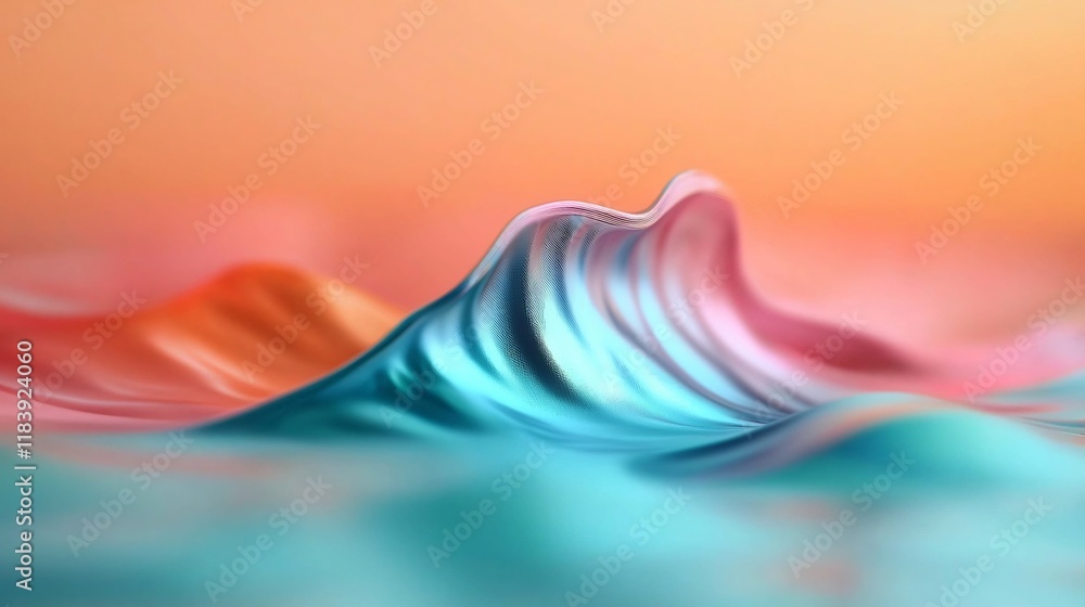 Aufkleber hypnotic holographic foil background with mesmerizing iridescent cosmic swirls and vibrant metallic 