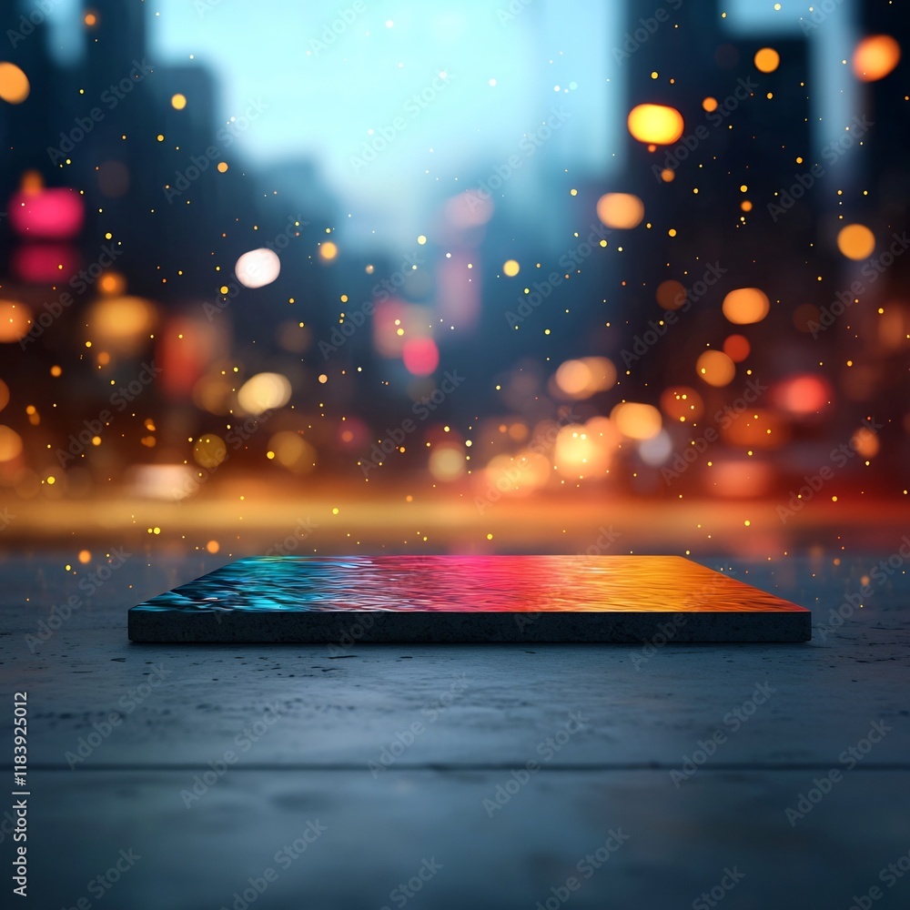 Poster mesmerizing holographic foil background with captivating color changing effects hypnotic rainbow ref