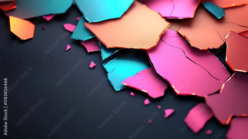 Aufkleber mesmerizing holographic texture with a dazzling iridescent rainbow foil overlay luminescent holograp