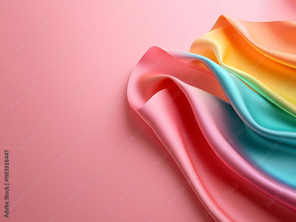 Poster holographic rainbow foil iridescent texture abstract luminous kaleidoscopic energy field with flowin