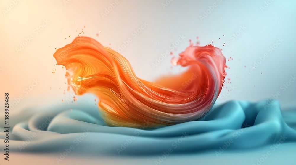 Poster captivating iridescent holographic foil background with swirling rainbow hues and mesmerizing shimme